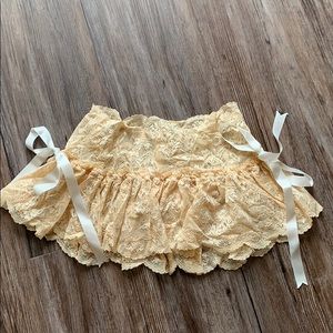 Lovechild Boudoir tea dyed lace skirt